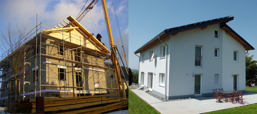 Hölzer für den Hausbau
