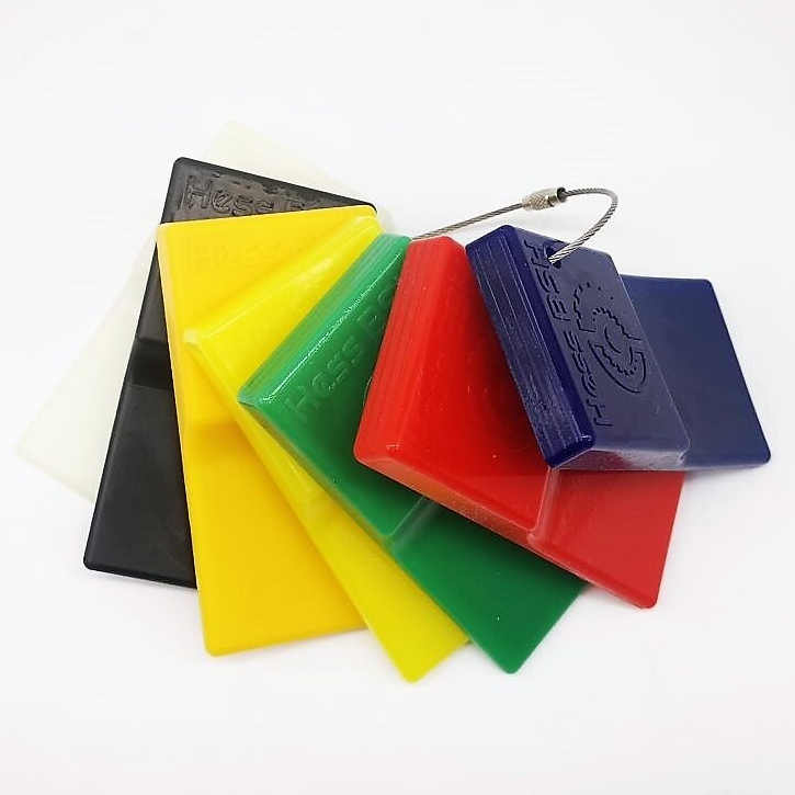 PU sample fan with color selection (corporate colors, RAL)