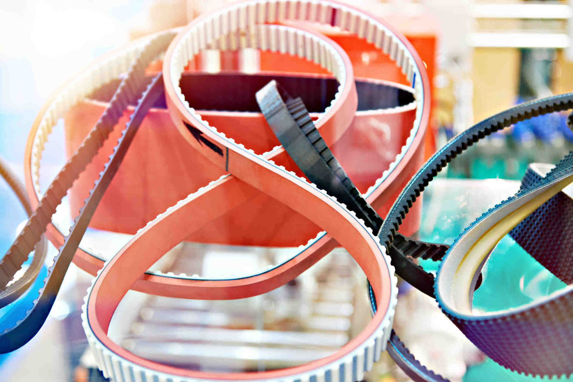 Coated PU timing belt / wide V-belt