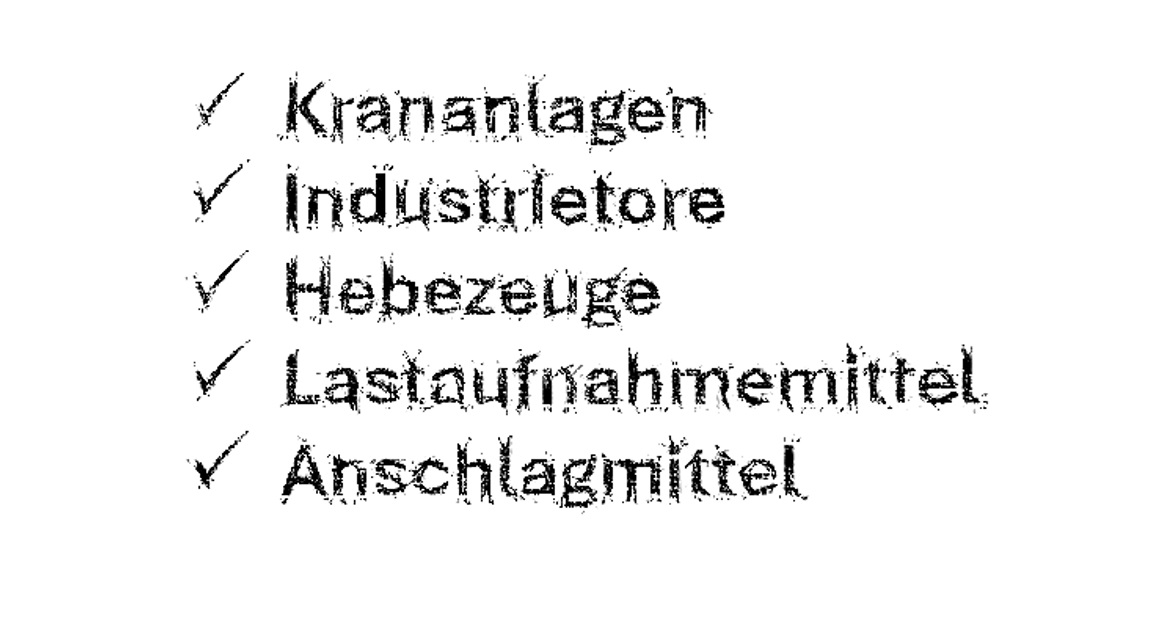 Produktprogramm Krananlagenbau