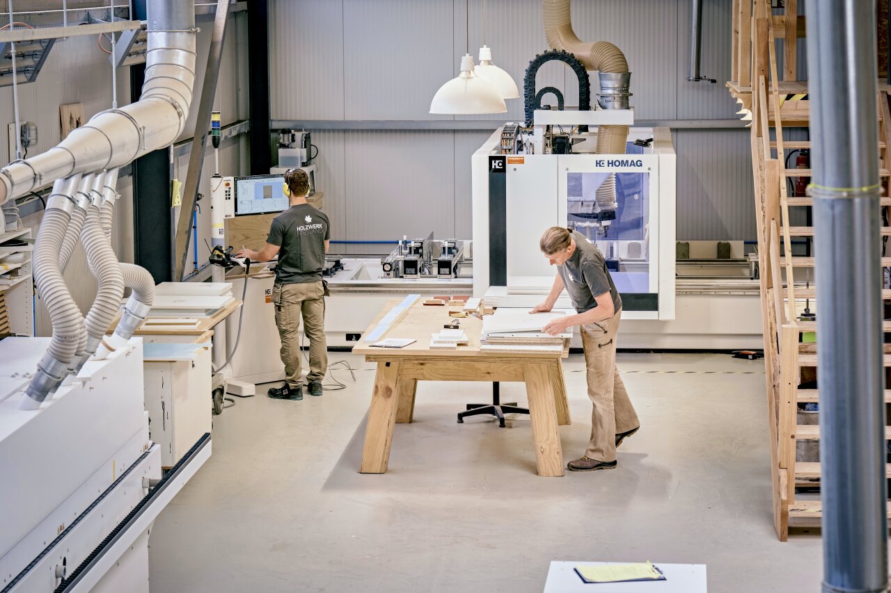 CNC-Produktion in der Werkstatt