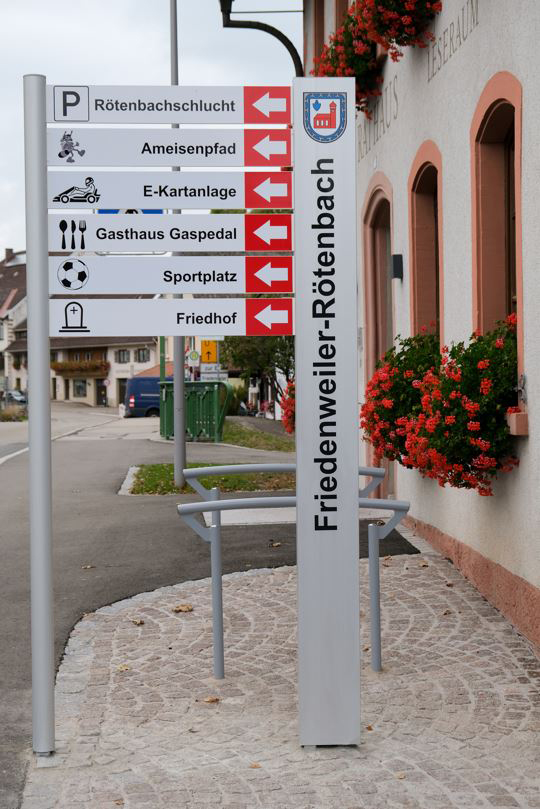 Innerorts-Leitsystem 79877 Gemeinde Friedenweiler