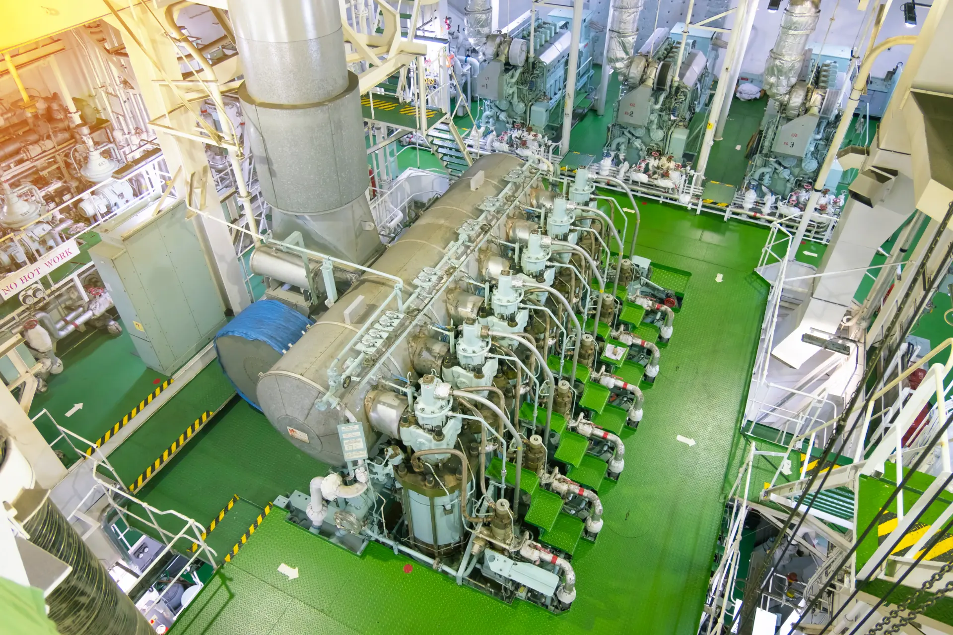 Engine room of a marine application