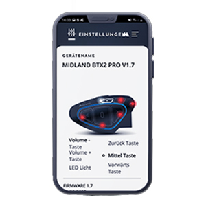 Midland BT App-Set für Motorrad