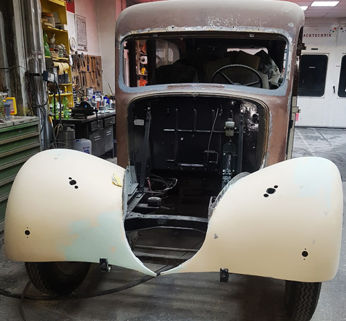 Vintage car restoration