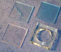 Lasergeschnittene Plexiglasteile