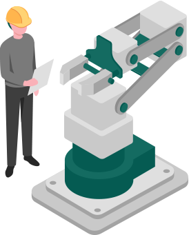 Illustration Verpackungsmaschinenprogramm