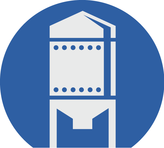 Geschraubtes Silo