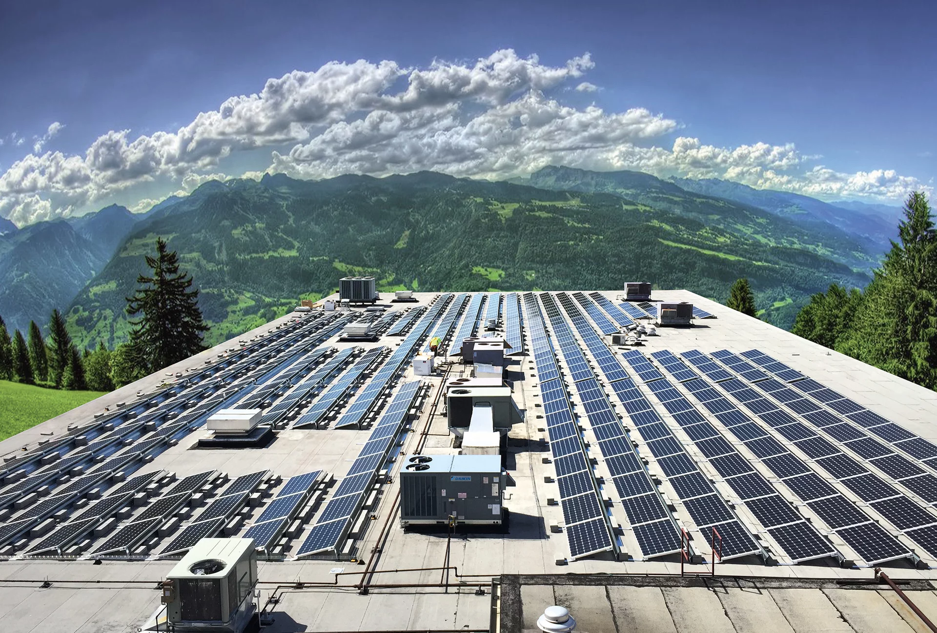 Flachdach-PV-Montagesystem