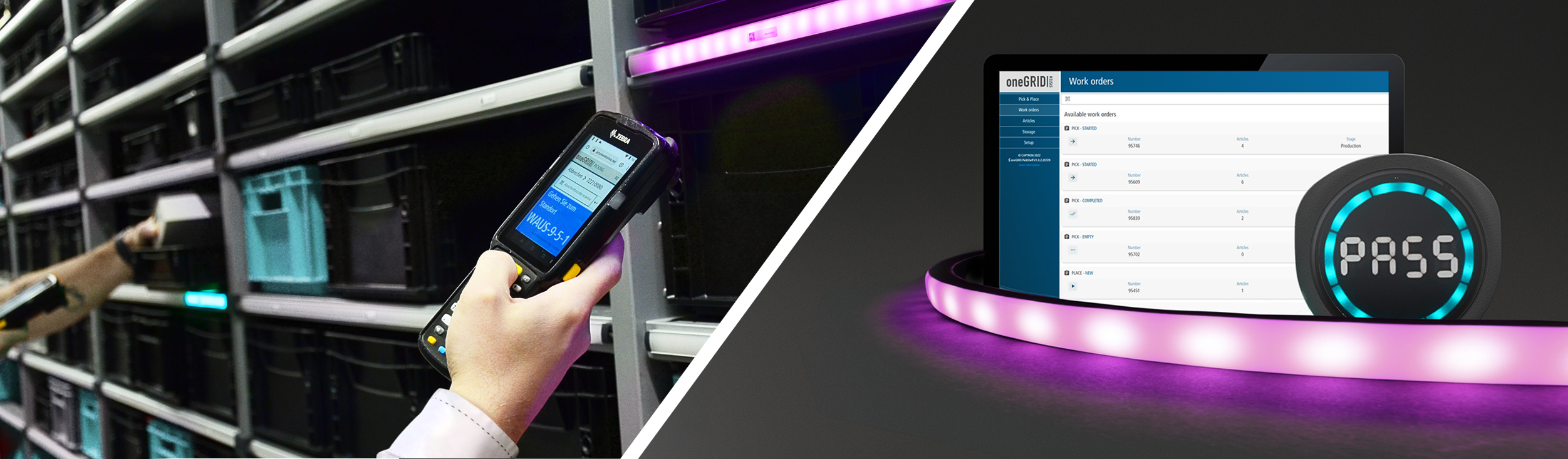 Pick-by-Light Lösungen von CAPTRON Solutions