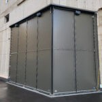 Falttor als Fassadenelement