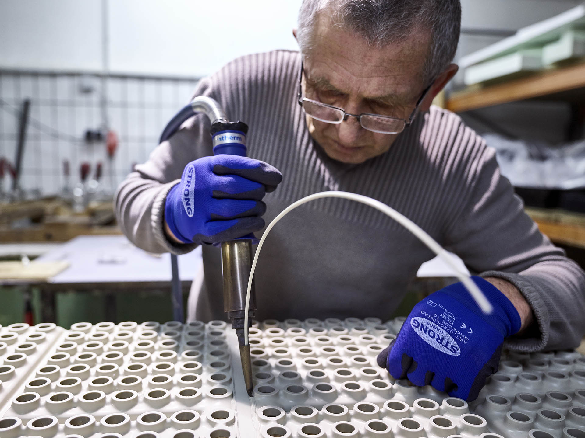 Mitarbeiter in der Produktion