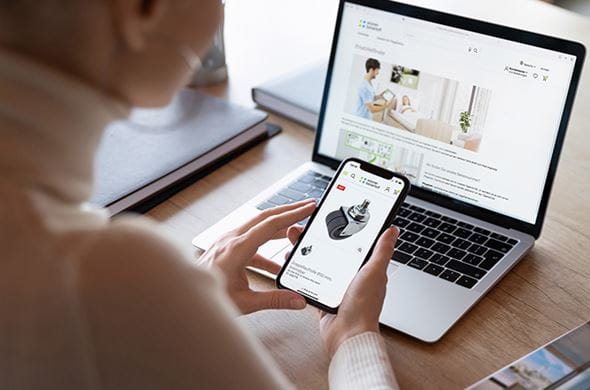 Ersatzteilsuche im Online-Shop für Pflegebetten
