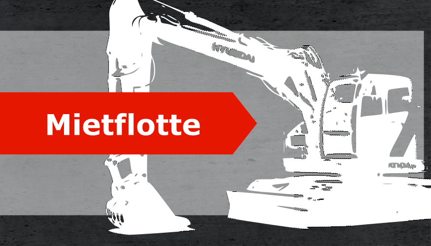 Mietflotte Baumaschinen