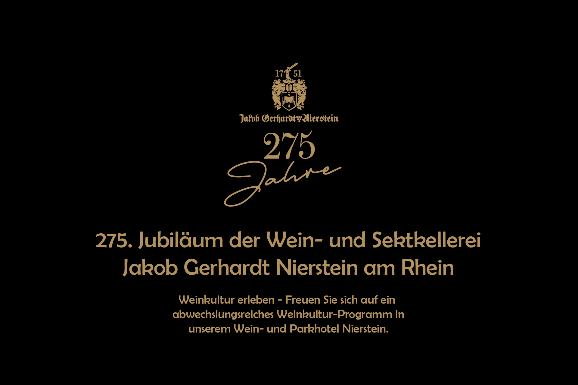 275. Jubiläum der Wein- und Sektkellerei Jakob Gerhardt