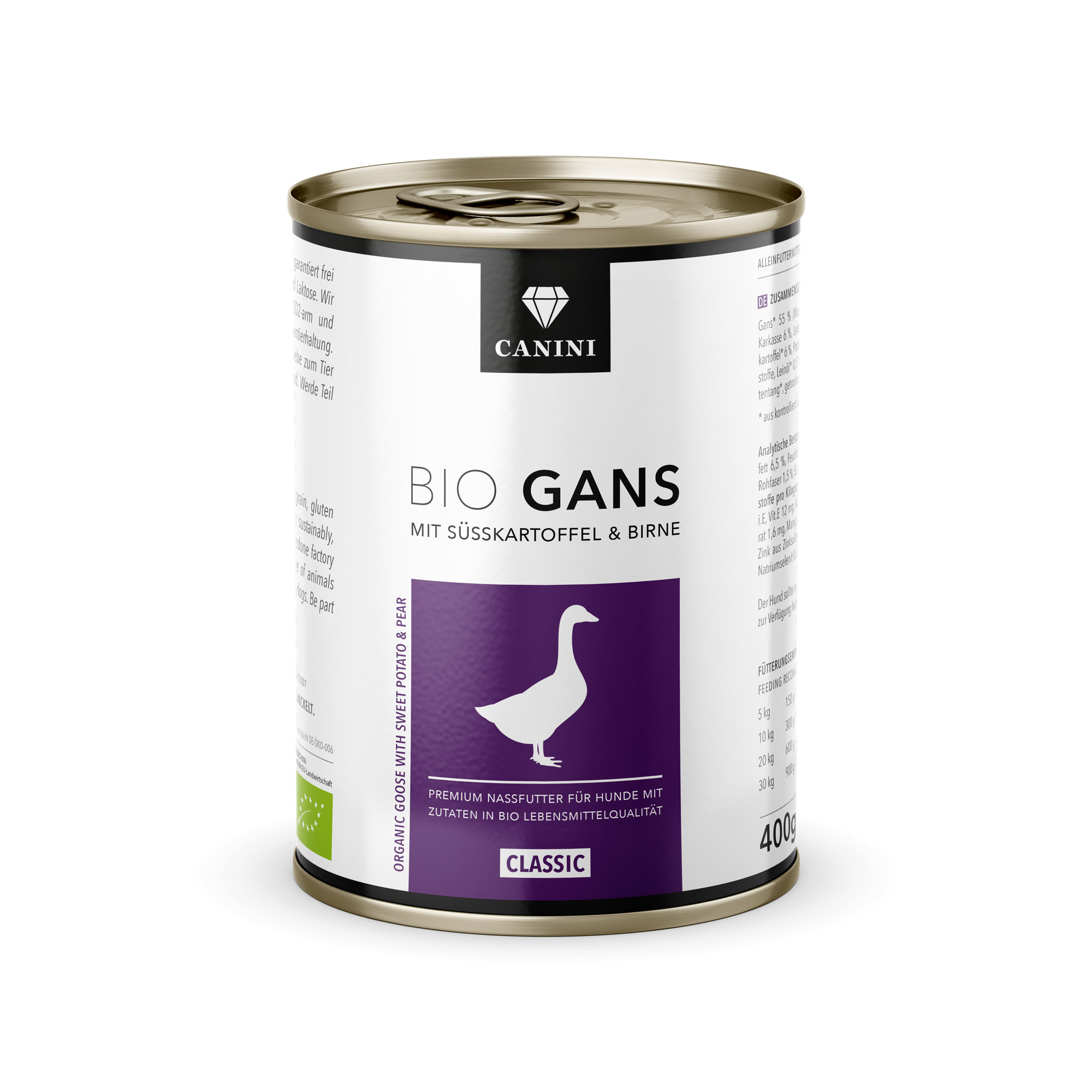 Bio Gans mit Süßkartoffel & Birne