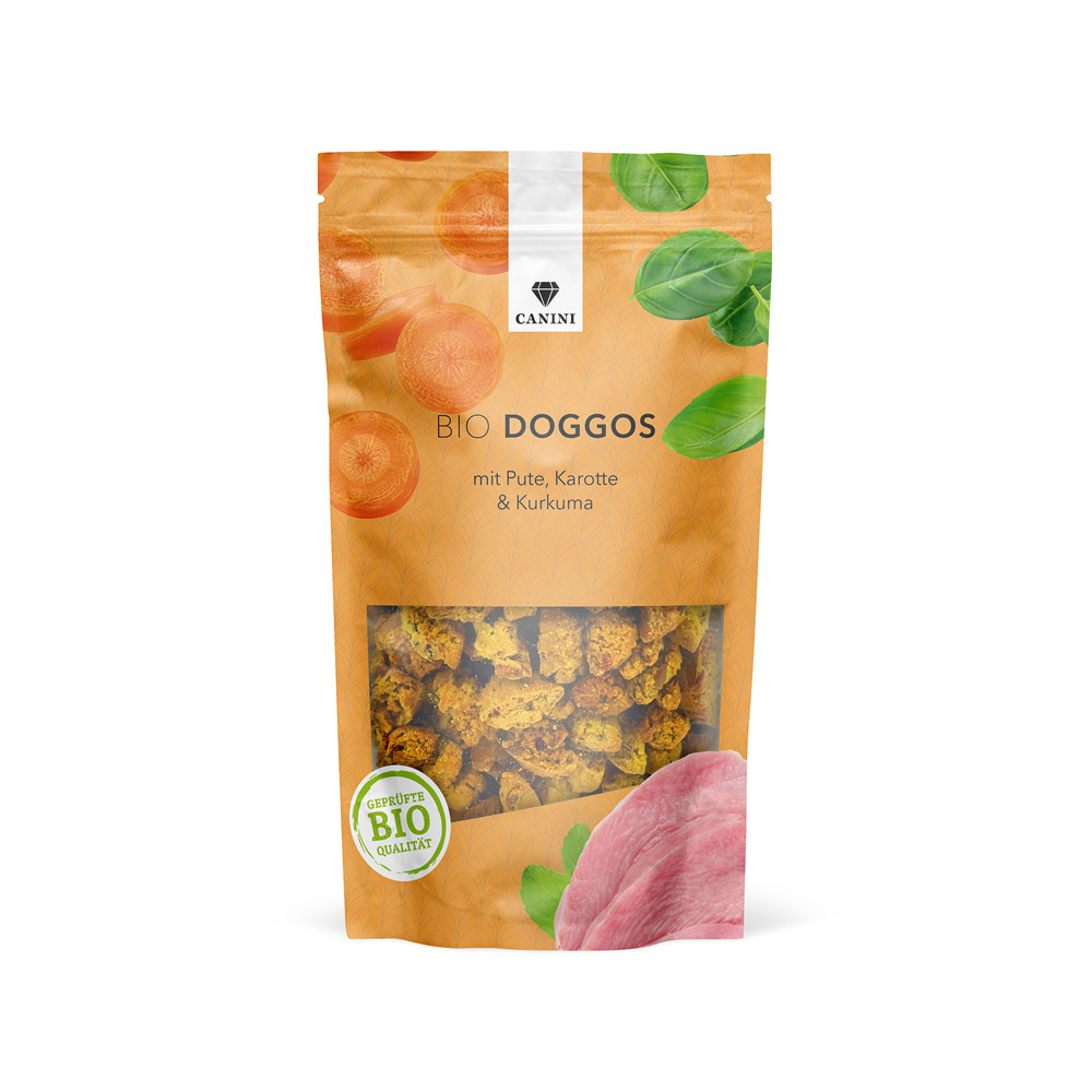 Bio Doggos mit Pute, Karotte & Kurkuma