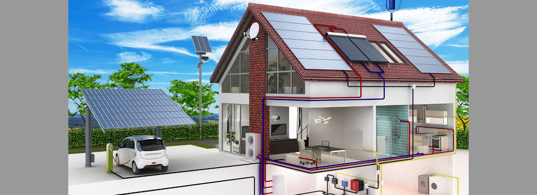 Schema energiesparende Haustechnik