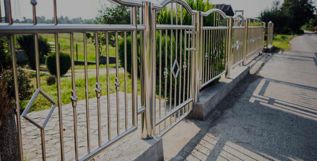 Gartenzaun aus Edelstahl