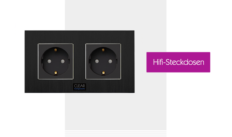 HiFi-Steckdosen sowie Schuko/IEC-Stecker