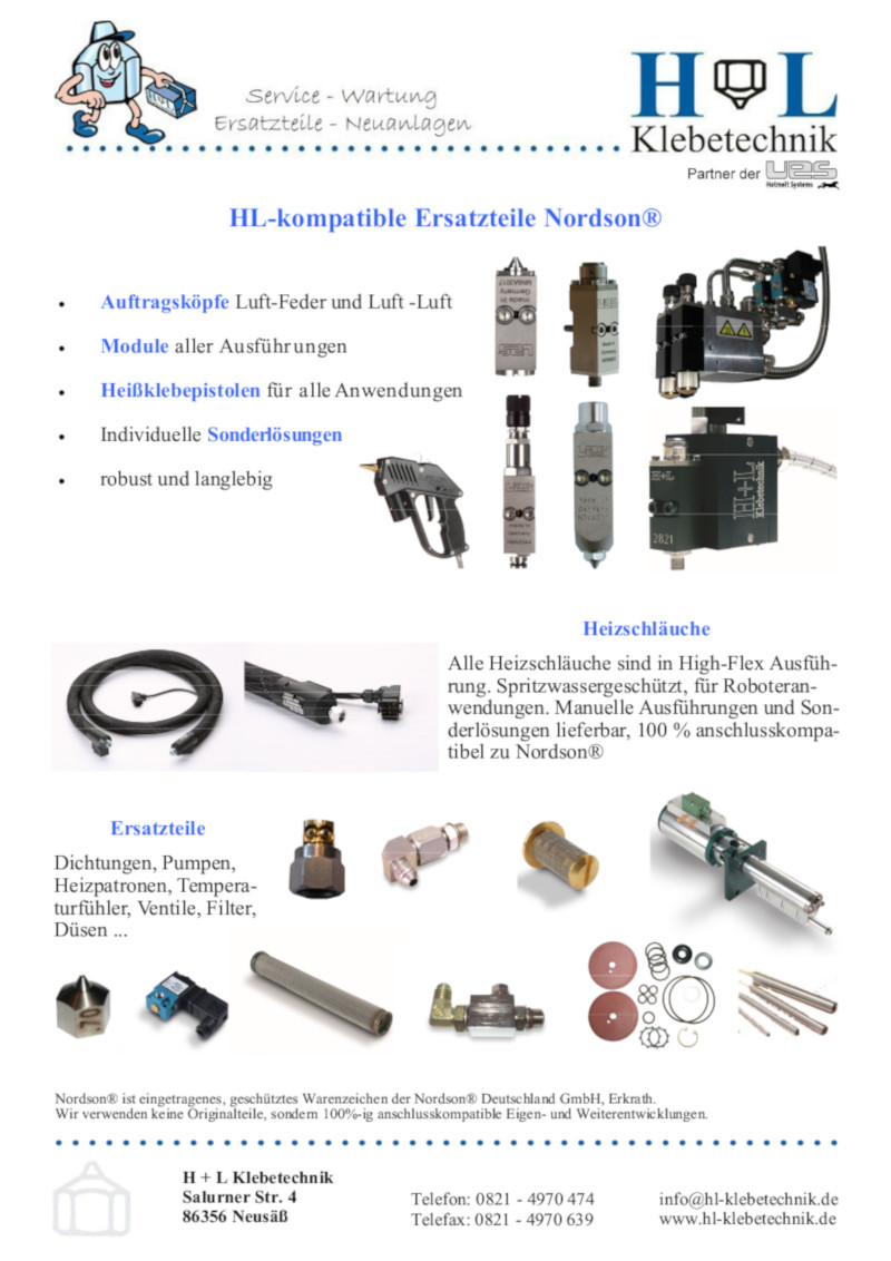Nordson-kompatible Ersatzteile