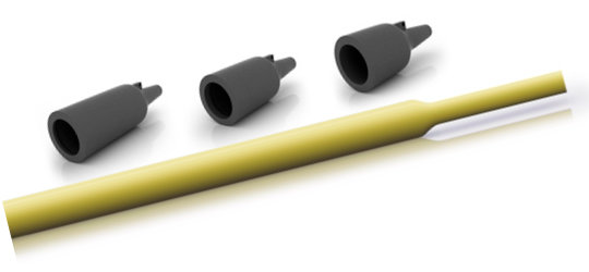 Heat-shrink tubing and molded shrink parts