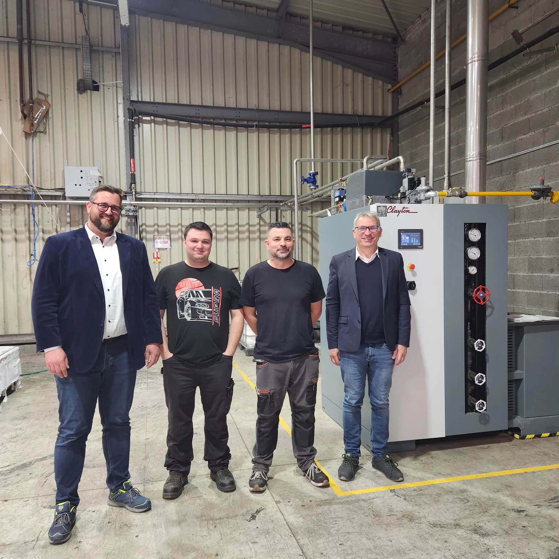 Modernisierung der Dampfversorgung bei Manufacture Royale d'Aubusson