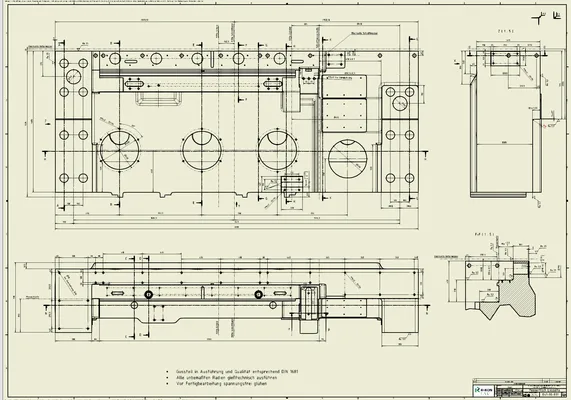Casting part drawing