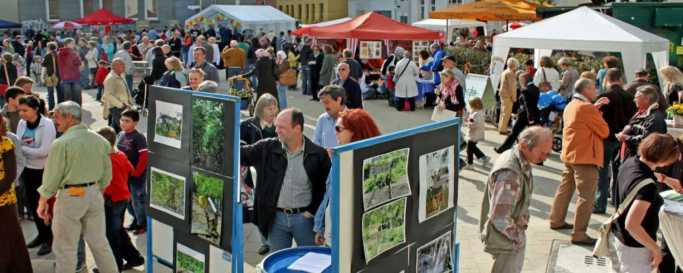 Bustling Activity Neighbourhood Festival