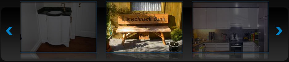 Möbel aus der eigenen Werkstatt