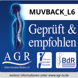 AGR-Gütesiegel für den MUVBACK L6