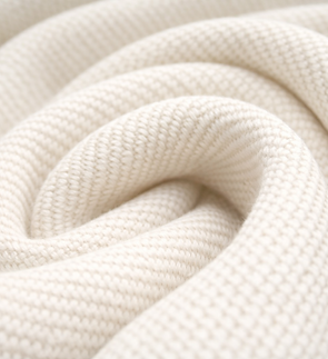 Naturfaser-Gewebe Natural White