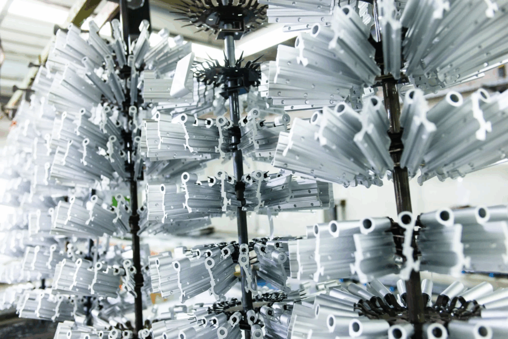 Eloxierte Aluminiumbauteile