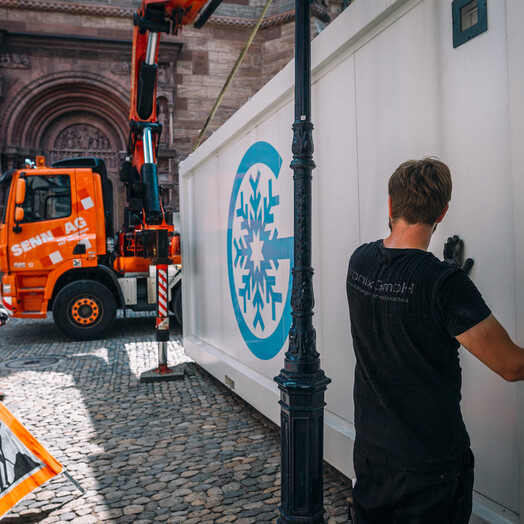 Anlieferung Kühlcontainer