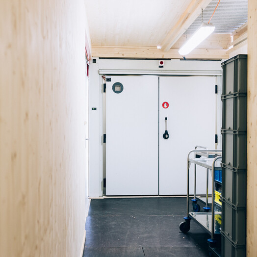 Kühlcontainer im Inneneinsatz
