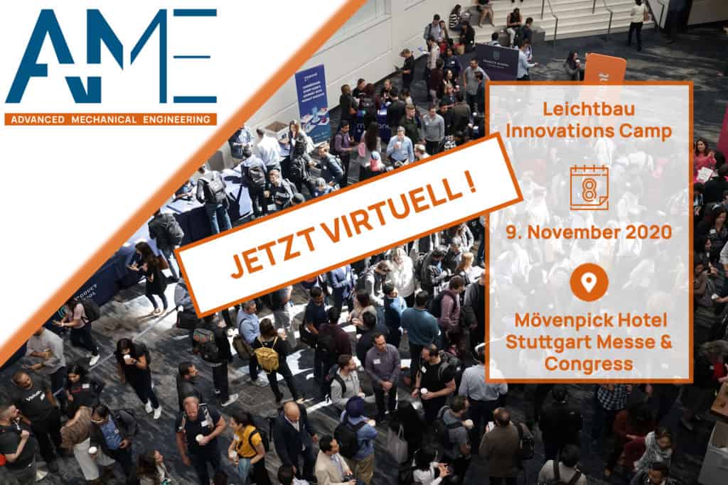 Einladung zum virtuellen Vortrag auf dem Technologietag Leichtbau Innovation