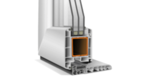 PVC-Nebeneingangstür K71 Softline