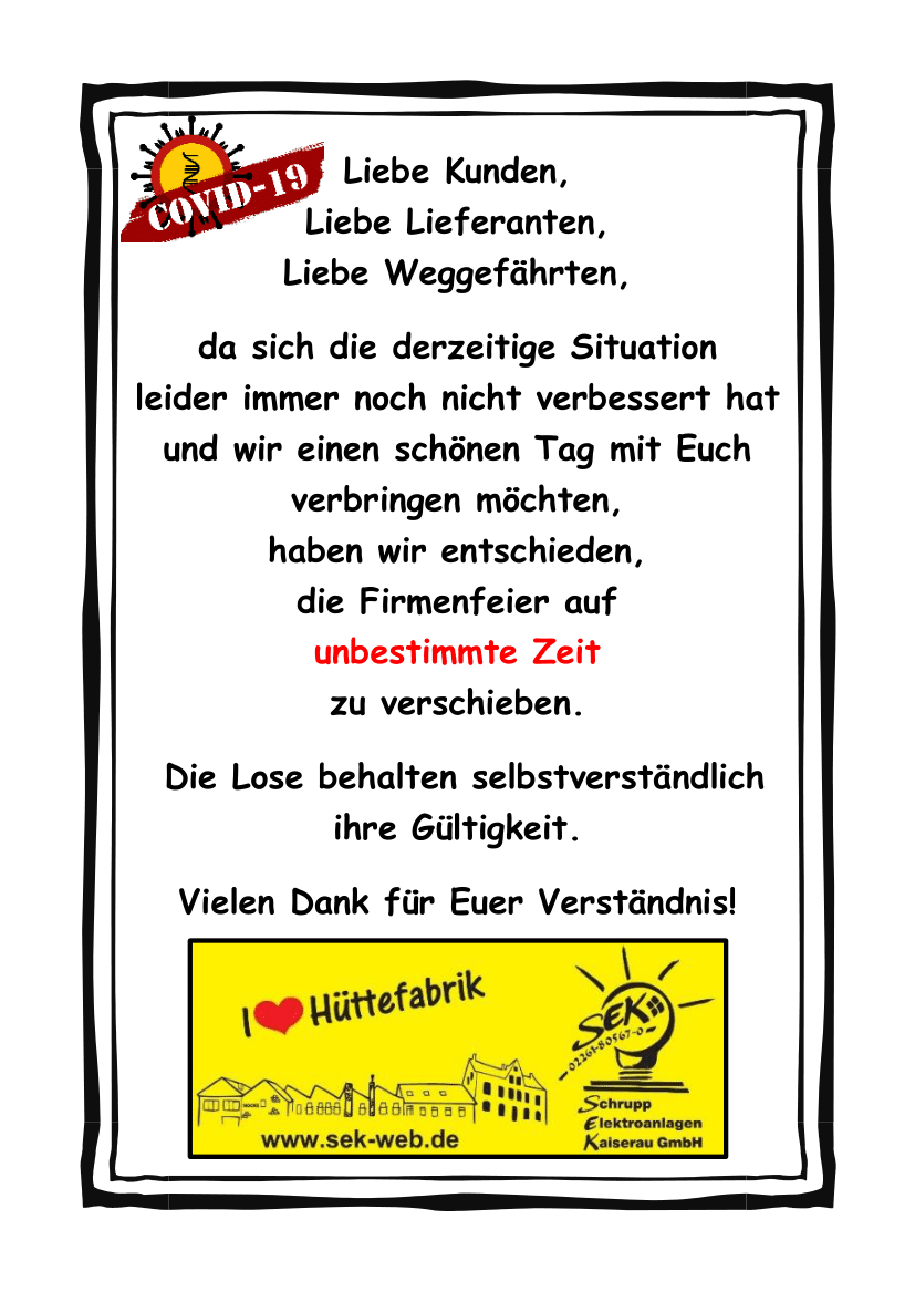 Firmenfeier 2020