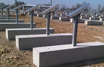 Solarpark-Fundamente