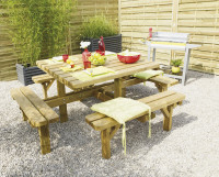 Picknicktisch Octave 210×210×74,5 cm