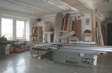 Kreissäge in der Werkstatt