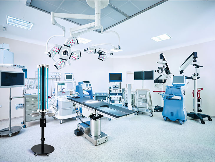 UV-C Luft- und Oberflächenentkeimung für das Gesundheitswesen
