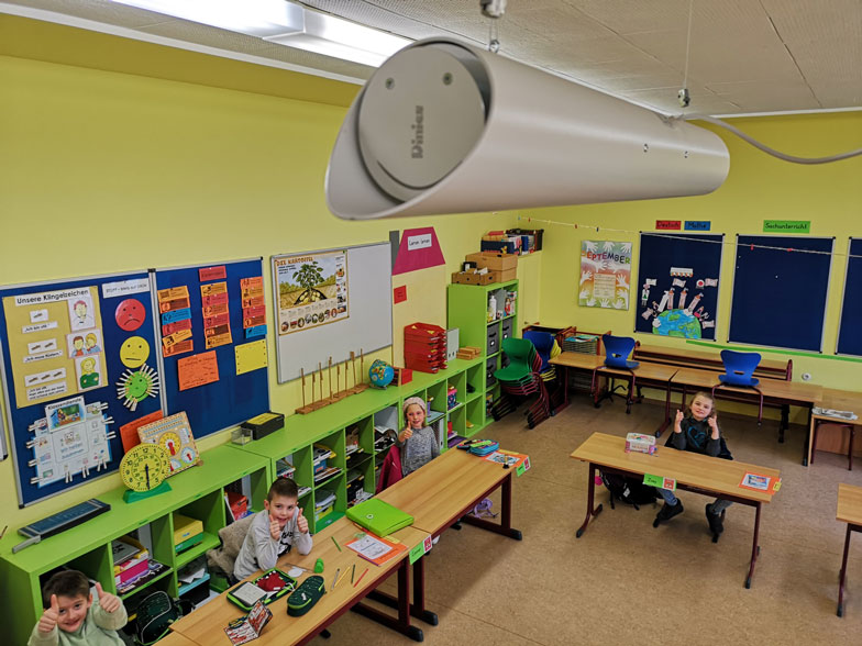 UV-C-Luftreiniger (UVG) für Klassenzimmer