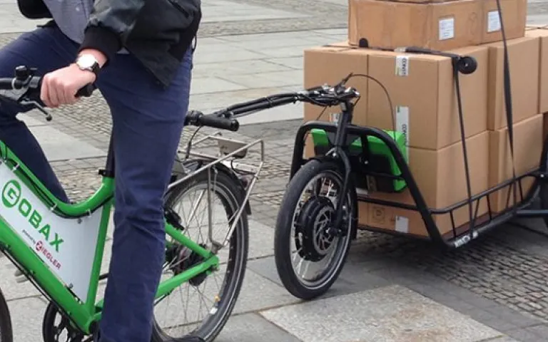 Lastenfahrrad GOBAX Get2Top mit GreenPack