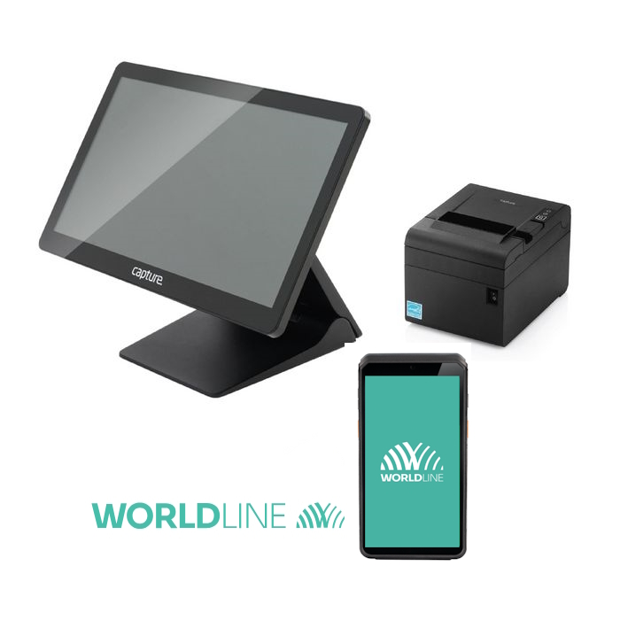 POS Capture 15.6 mit DX4000-Terminal und 80-mm-Printer