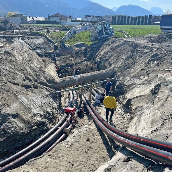 Tiefbau: Kanal- und Leitungsbau