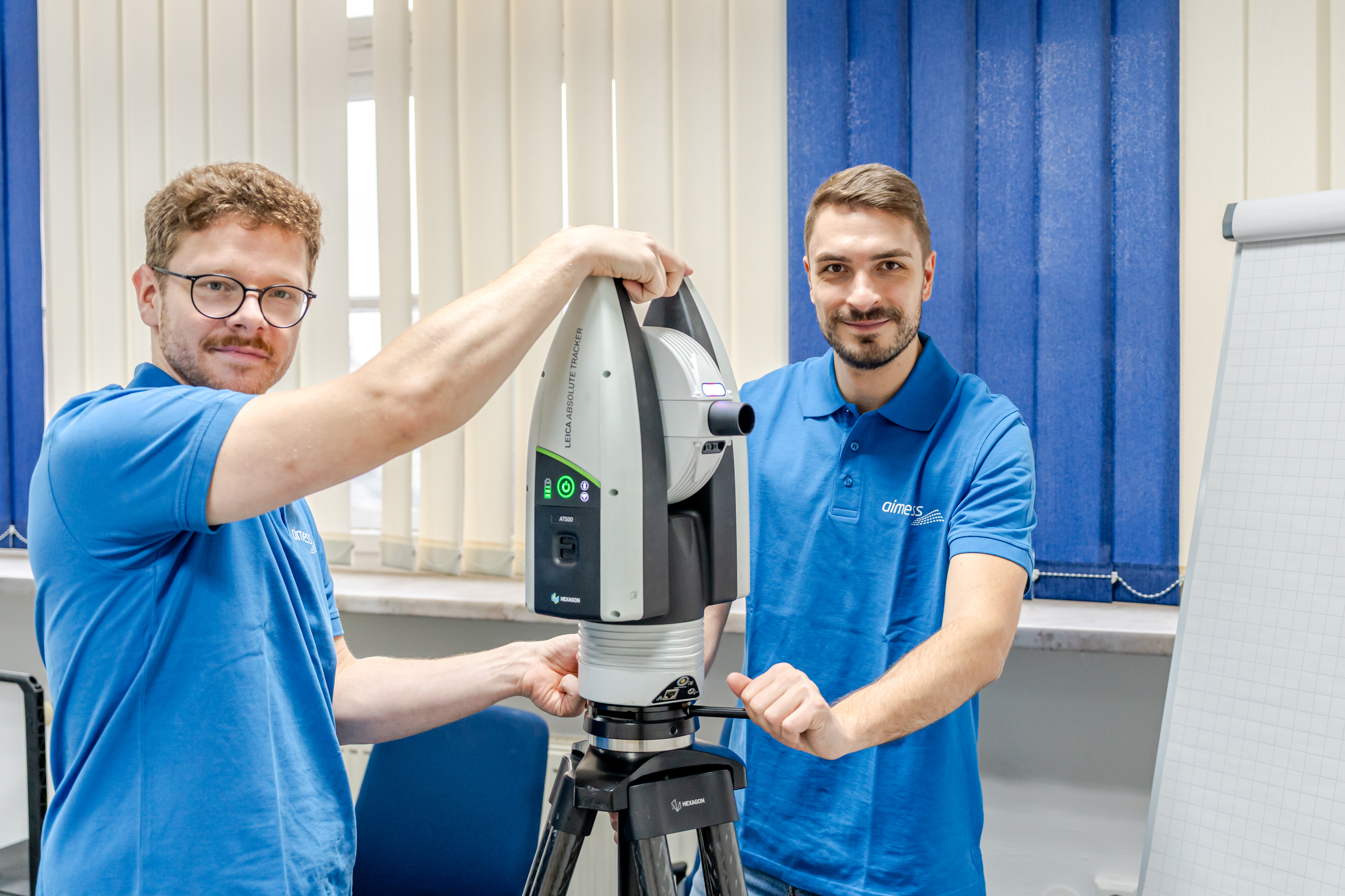 Aimess-Team bei der Industrievermessung