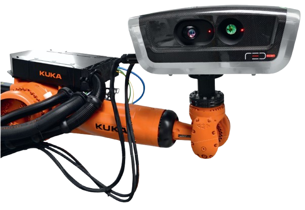 R3Dscan auf KUKA-Roboterarm