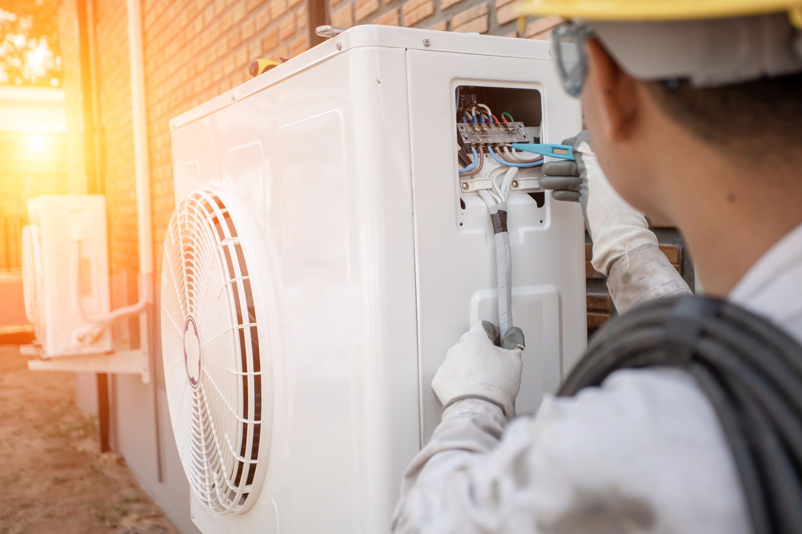 Wartung einer Klimaanlage