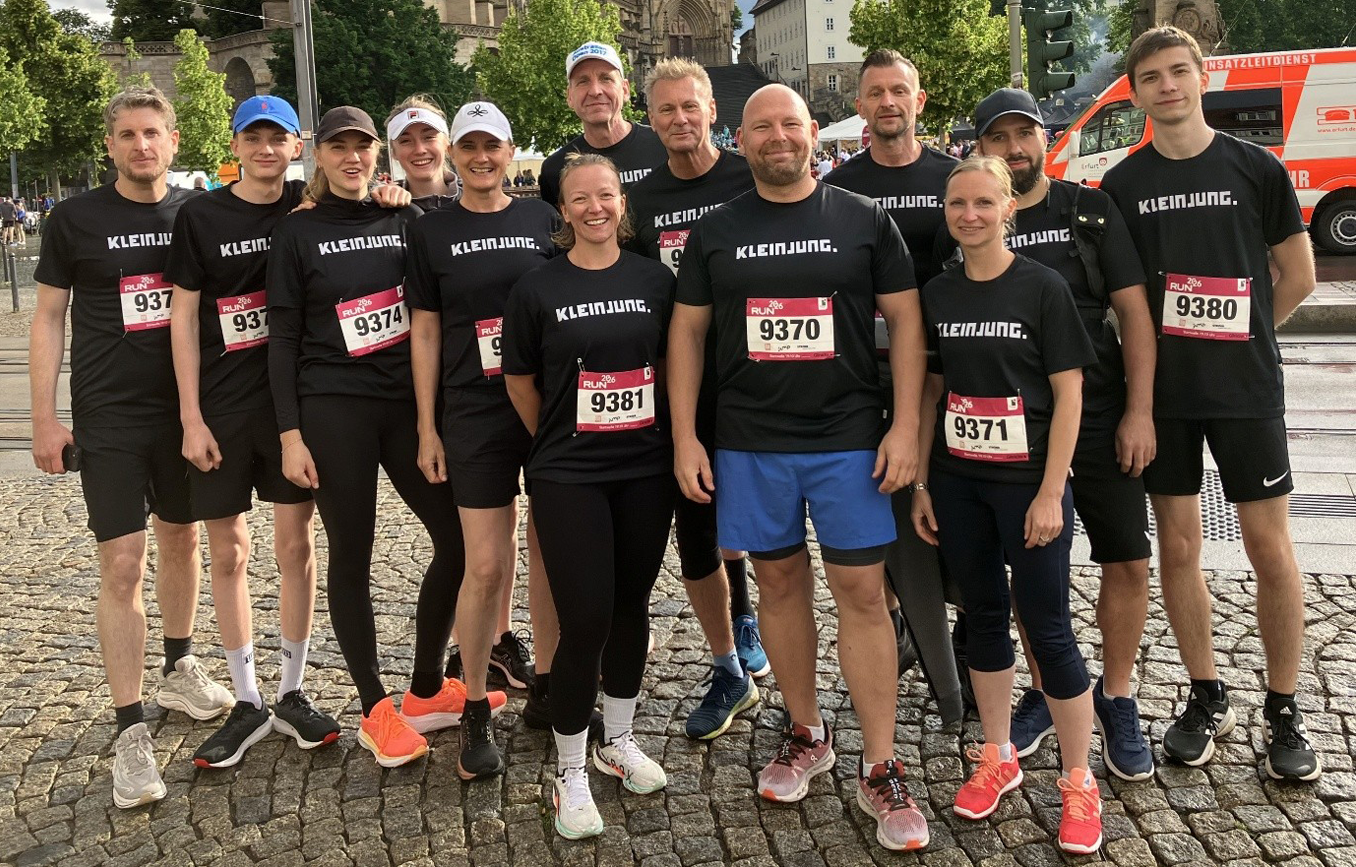 Team der Kleinjung Masterbatches GmbH beim Erfurter Firmenlauf